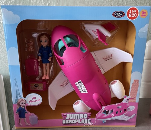 Jumbo aeroplane playset with - aeroplane,