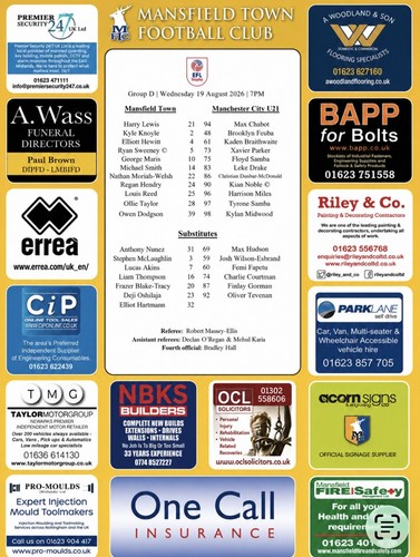 Mansfield town man city - mansfield,