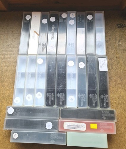 Used film slide boxes - film,