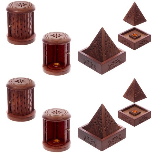 Pyramid barrel incense cone - pyramid,