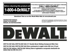 Dewalt 12" Miter Saw
