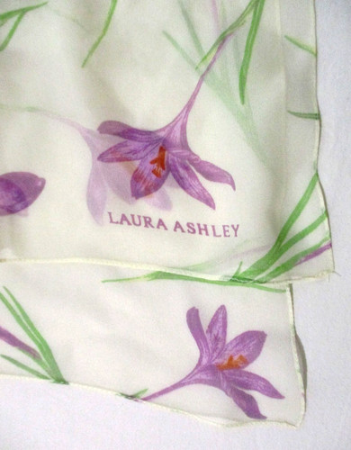 Laura ashley silk scarf cream - silk,