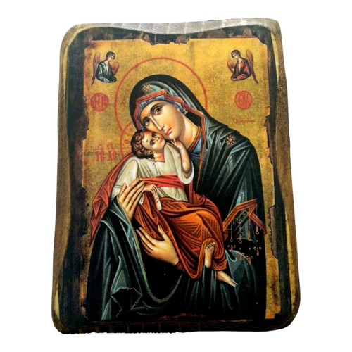 Virgin mary orthodox wood - mary,