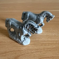 2 x Vintage Ceramic Horse