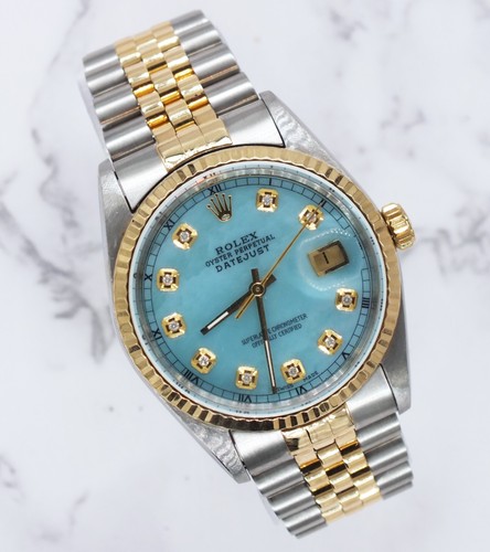 Rolex datejust mens steel - rolex,