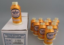 11 SEALED SPOOLS MARATHON VISCOSE RAYON 1000M COL NO 1188 - EMBROIDERY THREAD ?