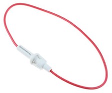 White 20mm Inline Fuse Holder