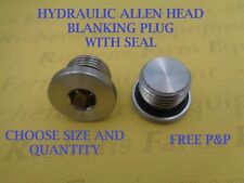 Hydraulic Allen Head Blanking Plug with Seal M10 M12 M14 M16 M18 M20 M22 Freep&p