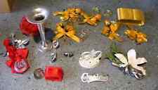 COLLECTION OF VINTAGE ANNIVERSARY & BIRTHDAY CAKE DECORATIONS