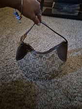 Auth.Gucci Horsebit Hobo