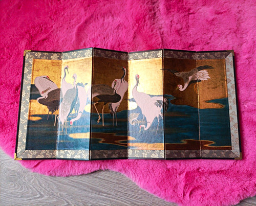 Japanese byobu flock - japanese,