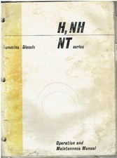 CUMMINS H NH NT SERIES 4 & 6-CYL DIESEL ENGINE ORIGINAL 1969 MAINTENANCE MANUAL