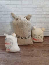 12th Scale Potato Sacks And Sack Of Sugar
