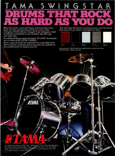 1985 tama swingstar - tama,