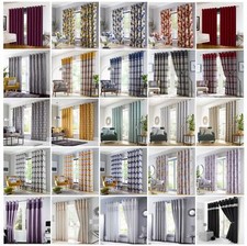 Curtains eyelet & pencil pleat options sold in pairs cheap clearance bargains