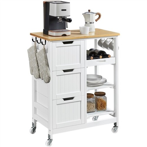 Kitchen storage serving cart - kitchen,