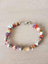 MULTI COLOURED SHELL & SILVER