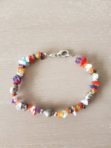 Multi coloured shell silver - shell,
