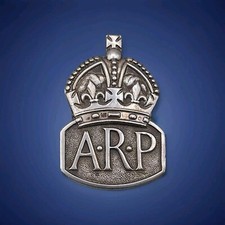 Sterling Silver WW11 ARP Badge