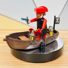 Vintage Pirate with Rowing Boat Ship Treasure Adventure Playmobil System Playset