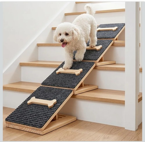 4pcs wooden pet - 4pcs, ramp