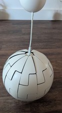 IKEA Death Star Ceiling Pendant Light (NOW £20 - REDUCED 07/09/25) White/Silver