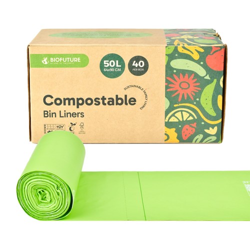 Compostable bin liners to - bin, 6l