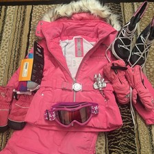 POIVRE BLANC Pink SKI SET worn