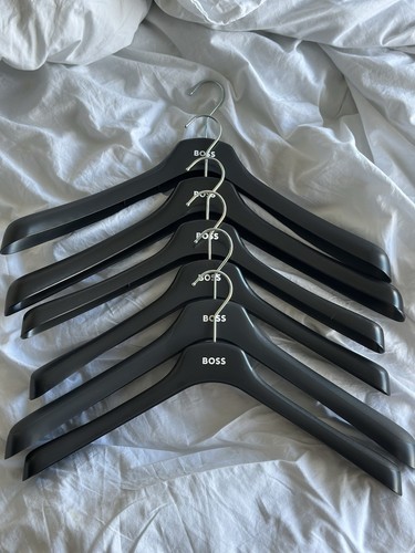 Boss black plastic hangers - boss,