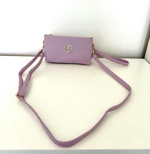 Lilac purple faux leather - purple,