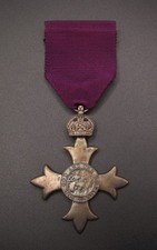 GEORGE VI O.B.E ORDER OF THE BRITISH EMPIRE MEDAL - CASED WITH AWARD LETTER
