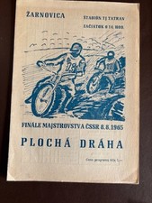 ZARNOVICA CZECH RIDERS CHAMPS  SPEEDWAY PROGRAMME 8/8/1965