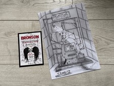 Charles Bronson Salvador GENUINE HAND DRAWN A4 Death of Bronson show piece