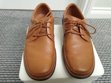 Mens Clarks Cushion Plus Shoes Uk 8.5 Tan lace up footwear casual