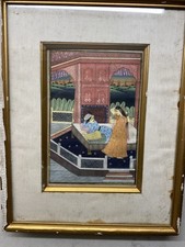Antique mughal miniature - antique,