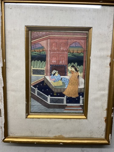 Antique mughal miniature - antique,
