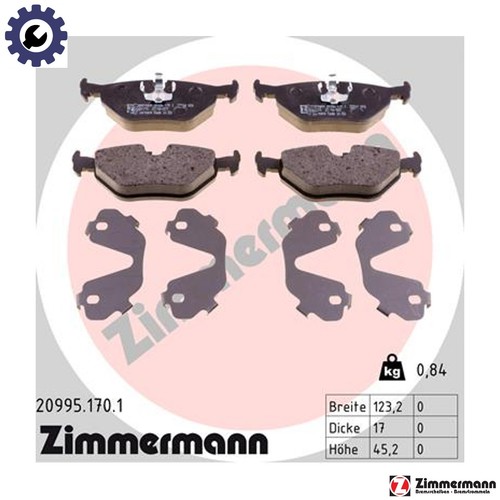 Brake pad set disc - brake,