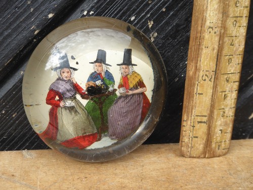 Antique glass paperweight - antique,