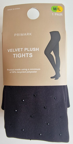 Primark black velvet plush - ,