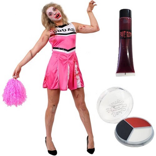 Pink zombie cheerleader - zombie,