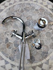 Deva Hi Neck Basin Tap.Never Been Fitted. Comes with Waste Pop Up Unit Chrome