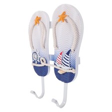  Beach Hut Wall Hooks Mounted