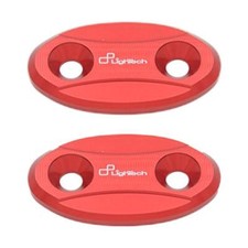Pair Red Lightech Aluminum