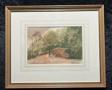 Horner, Somerset-Watercolour Painting, Exmoor Packhorse Bridge by John Assinder