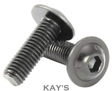 M3 M4 M5 M6 M8 SOCKET FLANGE BUTTON HEAD SCREWS HIGH TENSILE BLACK ALLEN BOLTS