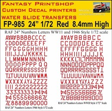 RAF 24" LETTERS NUMBERS WATER