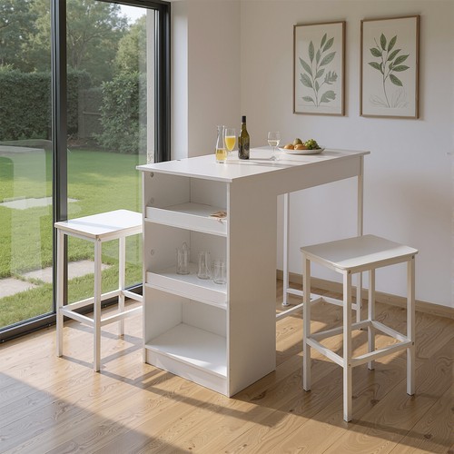 Wooden breakfast bar table - bar, and