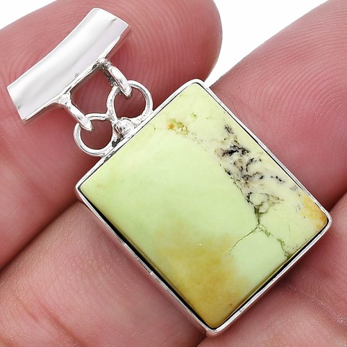 Natural lemon chrysoprase 925 - natural,