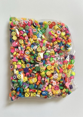1000 pieces polymer clay beads - pieces,