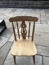 Set of 6 Beech Fiddle Back Dining Chairs
